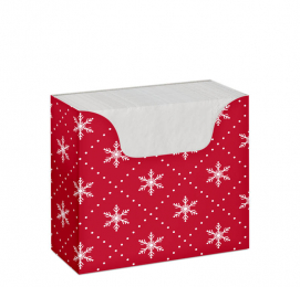 Buffetbox Christmas 33x33cm 75st i gruppen Handla efter produkt / Servetter / Servettbox hos Duni AB (186049)