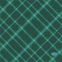 Läs mer om Kaffeservett 3-lagers 24x24cm Tartan Grön