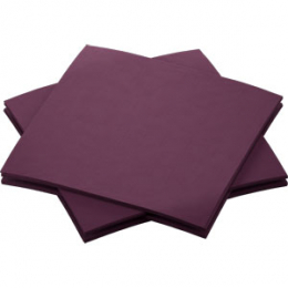 Läs mer om Kaffeservett Bio Dunisoft 20x20cm Plum